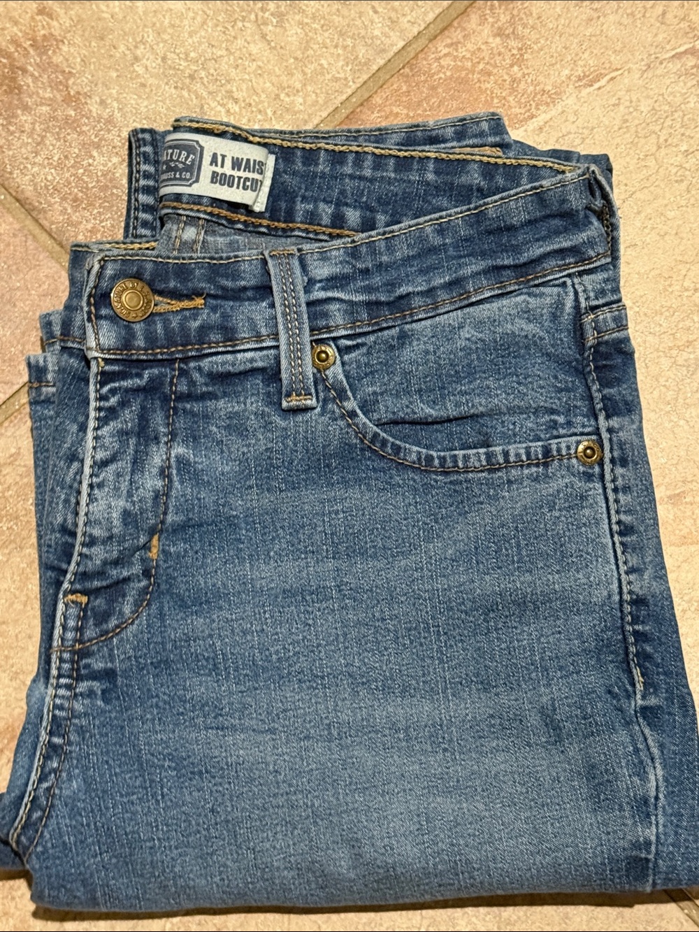 Signature by Levi Strauss Medium Blue Bootcut Jeans